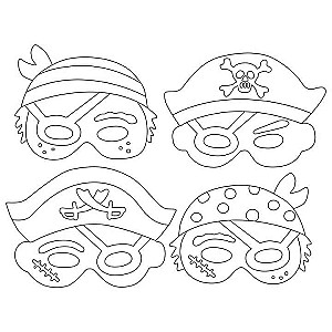 Creativity Set - Pirate Paper Masks 12 pcs.