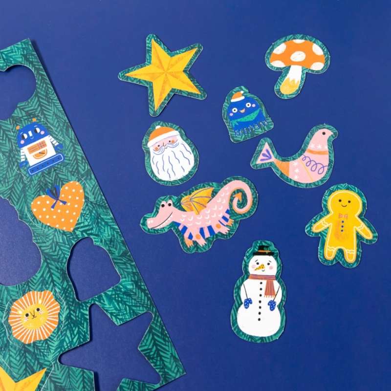 Decorating the Christmas Tree. New Year's Game for Toddlers