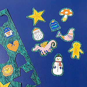 Decorating the Christmas Tree. New Year's Game for Toddlers