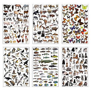 Stickers 300 pcs. Animals