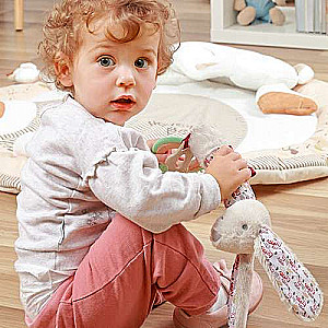 BABYONO Rattle with Sound RABBIT MILLY
