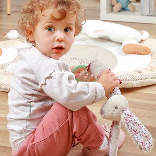 BABYONO Rattle with Sound RABBIT MILLY