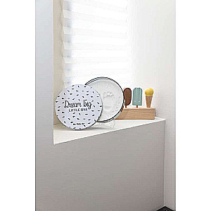 Baby Art Magic Box Round Black&White set for making baby footprints/handprints