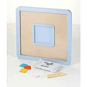 Baby Art messages print frame, set for making baby footprints/handprints