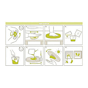 Baby Art Complete Window Sculpture Set for Making Children's Footprints/Handprints