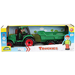 LENA Agricultural Tractor with Trailer and Driver