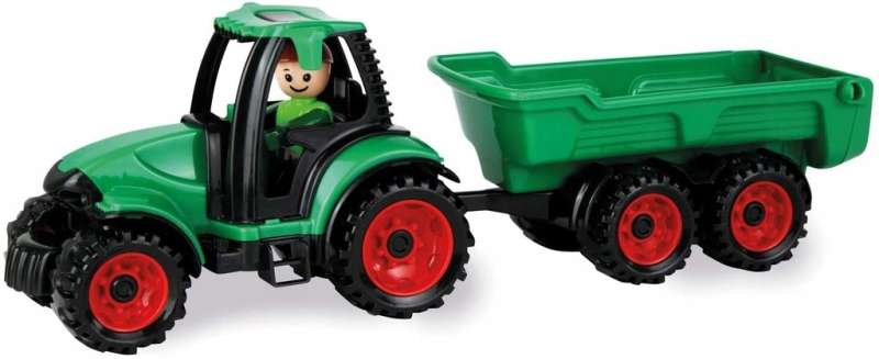 LENA Agricultural Tractor with Trailer and Driver
