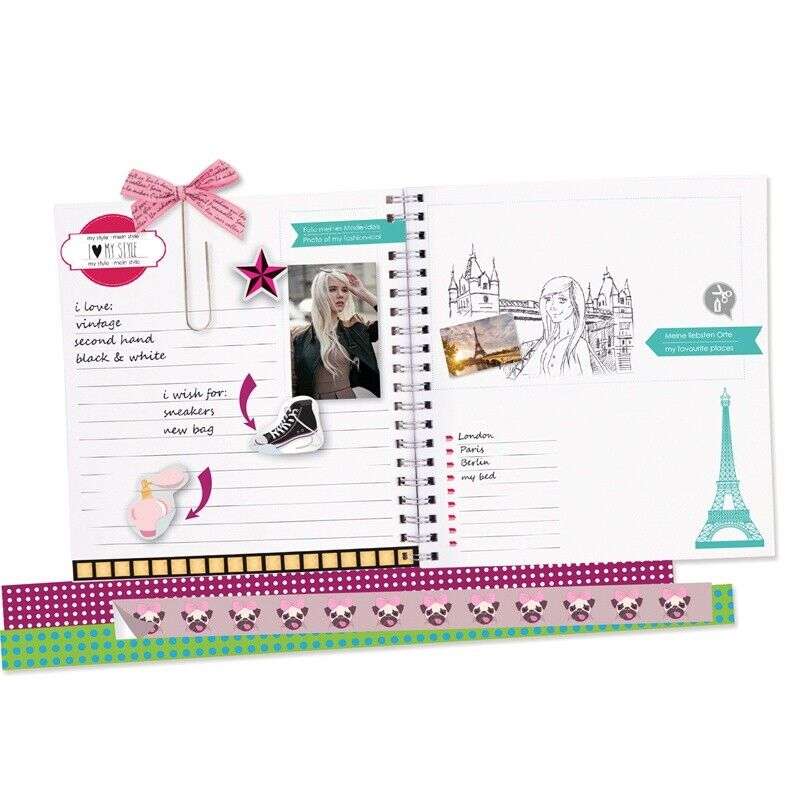 Scrapbook Notebook LENA 70 Pieces