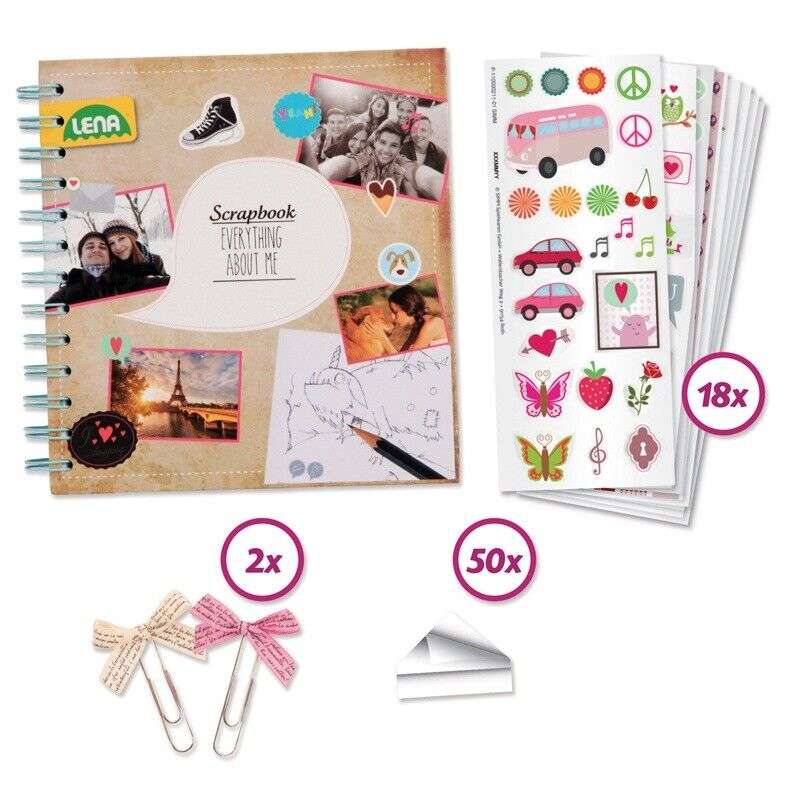 Scrapbook Notebook LENA 70 Pieces