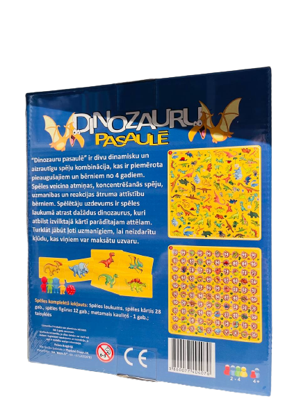 Board game - In the World of Dinosaurs. Memo LV