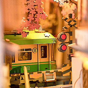 3D Foldable Miniature ROBOTIME Cherry Blossom Garden