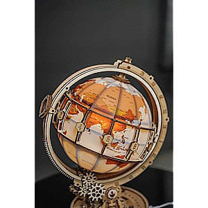 Wooden 3D Puzzle ROBOTIME Glowing Globe, 180 Pieces