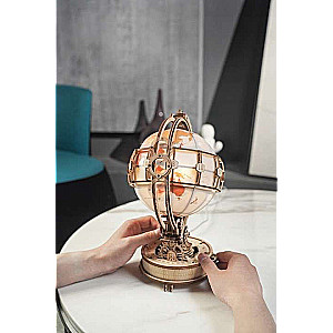 Wooden 3D Puzzle ROBOTIME Glowing Globe, 180 Pieces