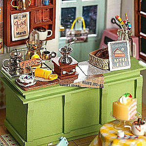 3D Folding Miniature ROBOTIME Cafe