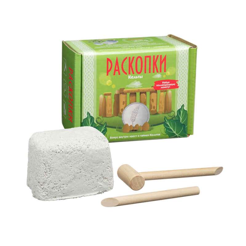 Excavation Kit with Coins - Celts 11.5 x 8.5 x 6.5