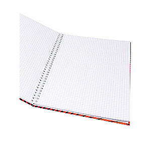 Notepad on a Spiral A4 80 sheets. ORANGE CIRCLES