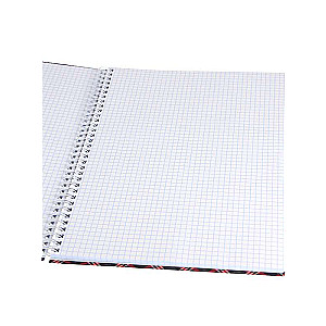 Notebook with Spiral Binding A4 120 sheets. DIAGONAL CHECK 