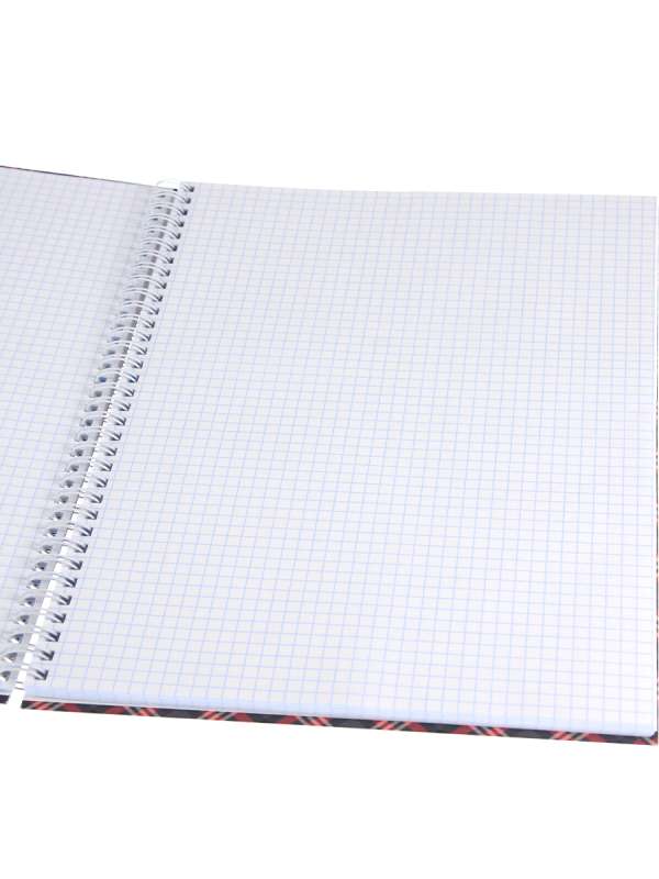 Notebook with Spiral Binding A4 120 sheets. DIAGONAL CHECK 