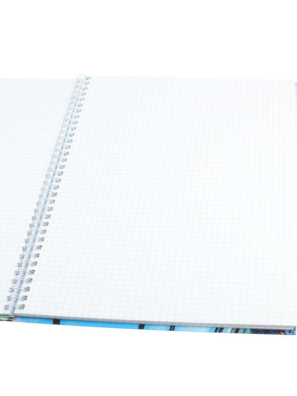 Notebook on a comb A4 80 sheets. SKYS CRAPERS OF GLASS