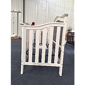 Children's crib MO-17 size 140*70, white-gray