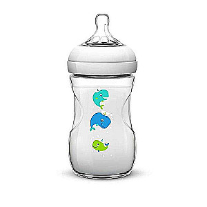 Philips Avent Natural Whale Feeding Bottle 260 ml, 1M+