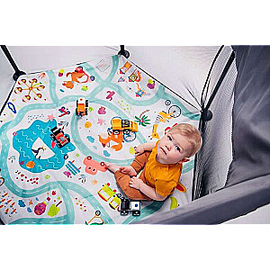 Lionelo Roel Grey Multicolor children's playpen