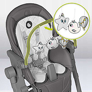 High Chair Lionelo Cora Plus 2in2 GREY