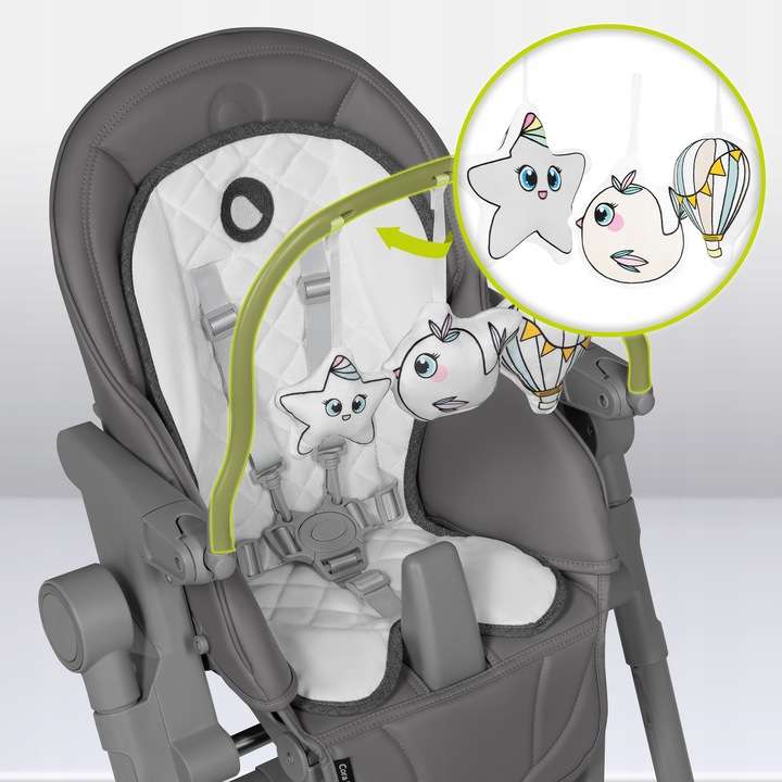 High Chair Lionelo Cora Plus 2in2 GREY