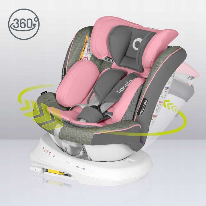 Автокресло Lionelo Bastiaan One, розовое, 0 - 36 kg