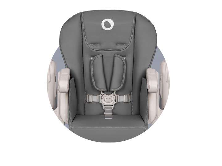 Feeding Chair Lionelo Zanna Grey Stone, gray