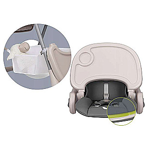 Feeding Chair Lionelo Zanna Grey Stone, gray