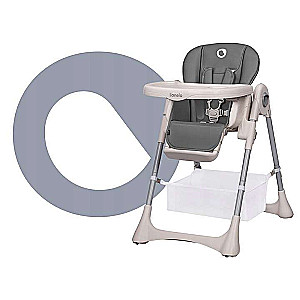 Feeding Chair Lionelo Zanna Grey Stone, gray