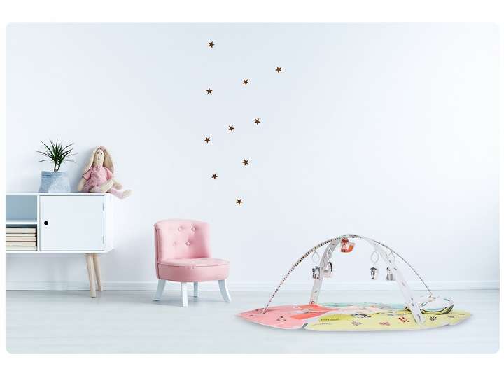 Lionelo Loe Jenny Play Mat, 130 cm x 130 cm.