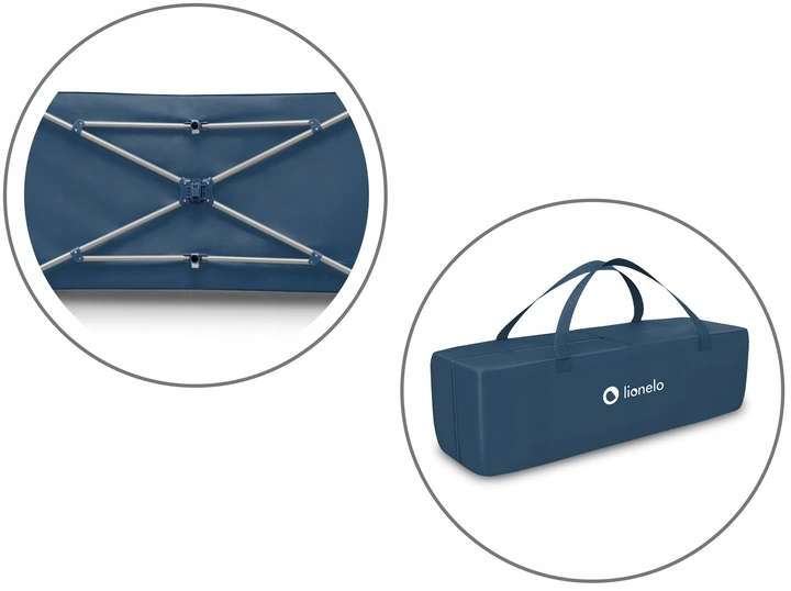 Lionelo Stefi Playpen, blue