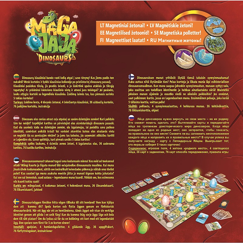 Board Game - Maga JaJa Dinosaurs