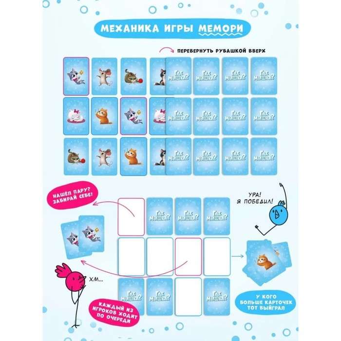 Card game. Where is the mouse? 32 cards