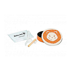 Baby Art Magic Box Round Lion baby footprint/handprint making kit