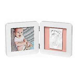 Baby Art Double 1P Essentials set for making baby footprints/hands, white