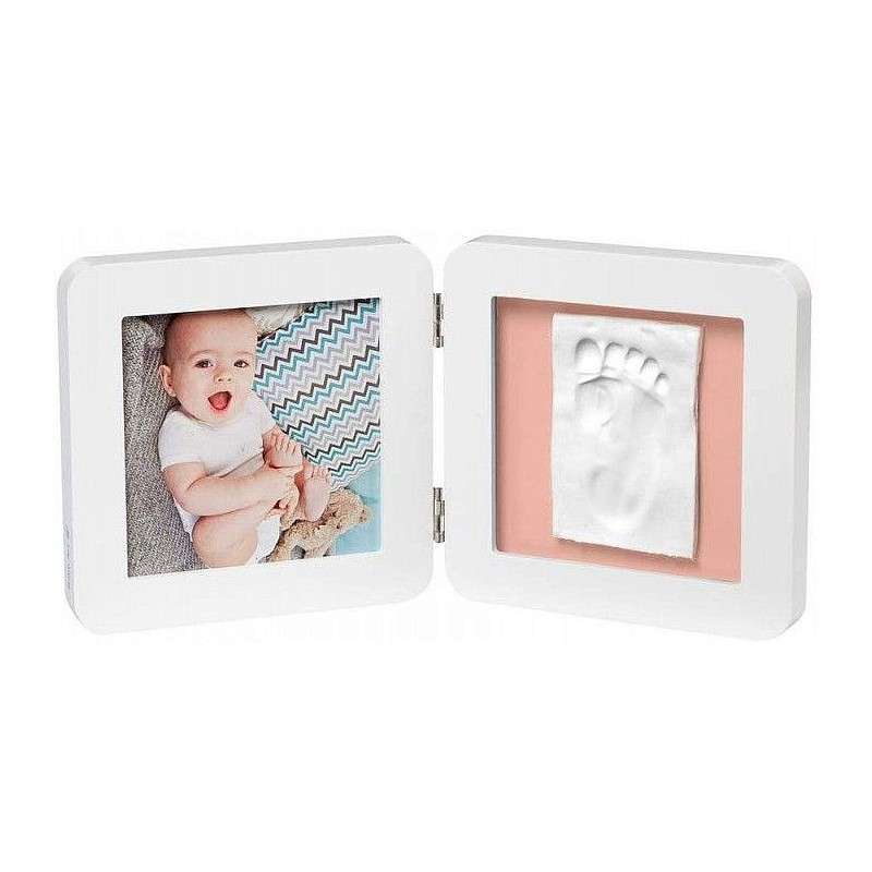Baby Art Double 1P Essentials set for making baby footprints/hands, white