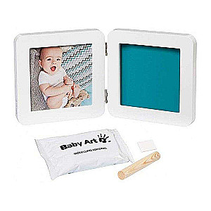 Baby Art Double 1P Essentials set for making baby footprints/hands, white