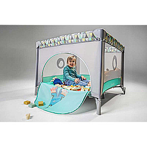 Foldable Playpen LENE green stone Lionelo