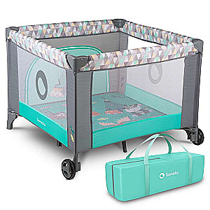Foldable Playpen LENE green stone Lionelo