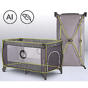 Lionelo Sven Plus Travel Cot, Gray