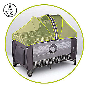 Lionelo Sven Plus Travel Cot, Gray