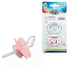 CANPOL BABIES orthodontic set of silicone pacifiers ExoticAnimals 6-18m