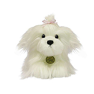 Soft Toy AURORA Maltese Bichon, 15 cm.