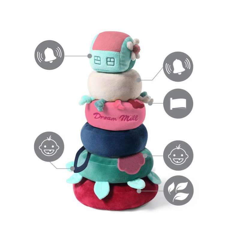 BABYONO Developing Toy – Dream Mill Pyramid