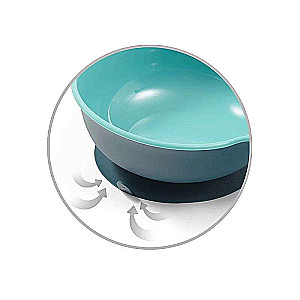 BABYONO Snack Plate with Lid and Suction Cup 300ml 6m+
