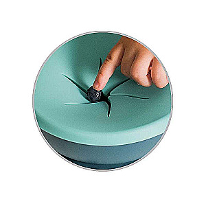 BABYONO Snack Plate with Lid and Suction Cup 300ml 6m+