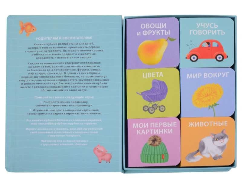 Baby's First Book. 6 Cube Books